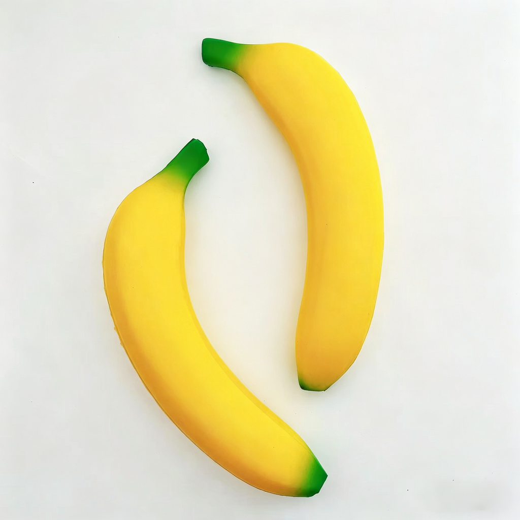 Banana Squishy Toy Slow Rising Stress Relief Fidget – Soft Sensory Squeeze Toy for Kids & Adults, Cute Anxiety Relief Desk Toy, Stretchy Decompression Squishy Gift