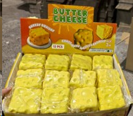 Butter Cheese Squishy Cube – 6.5 cm