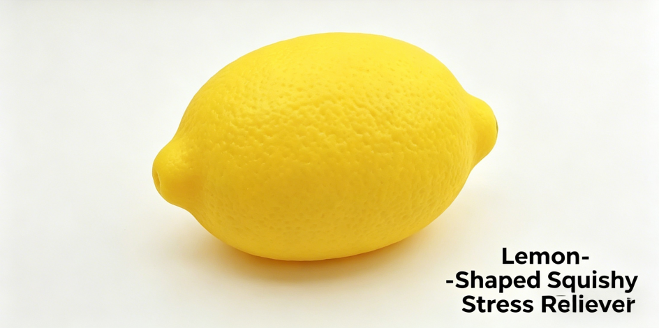 Lemon Squishy Toy Slow Rising Stress Relief Fidget – Soft Sensory Squeeze Toy for Kids & Adults, Cute Anxiety Relief Desk Toy, Stretchy Decompression Squishy Gift