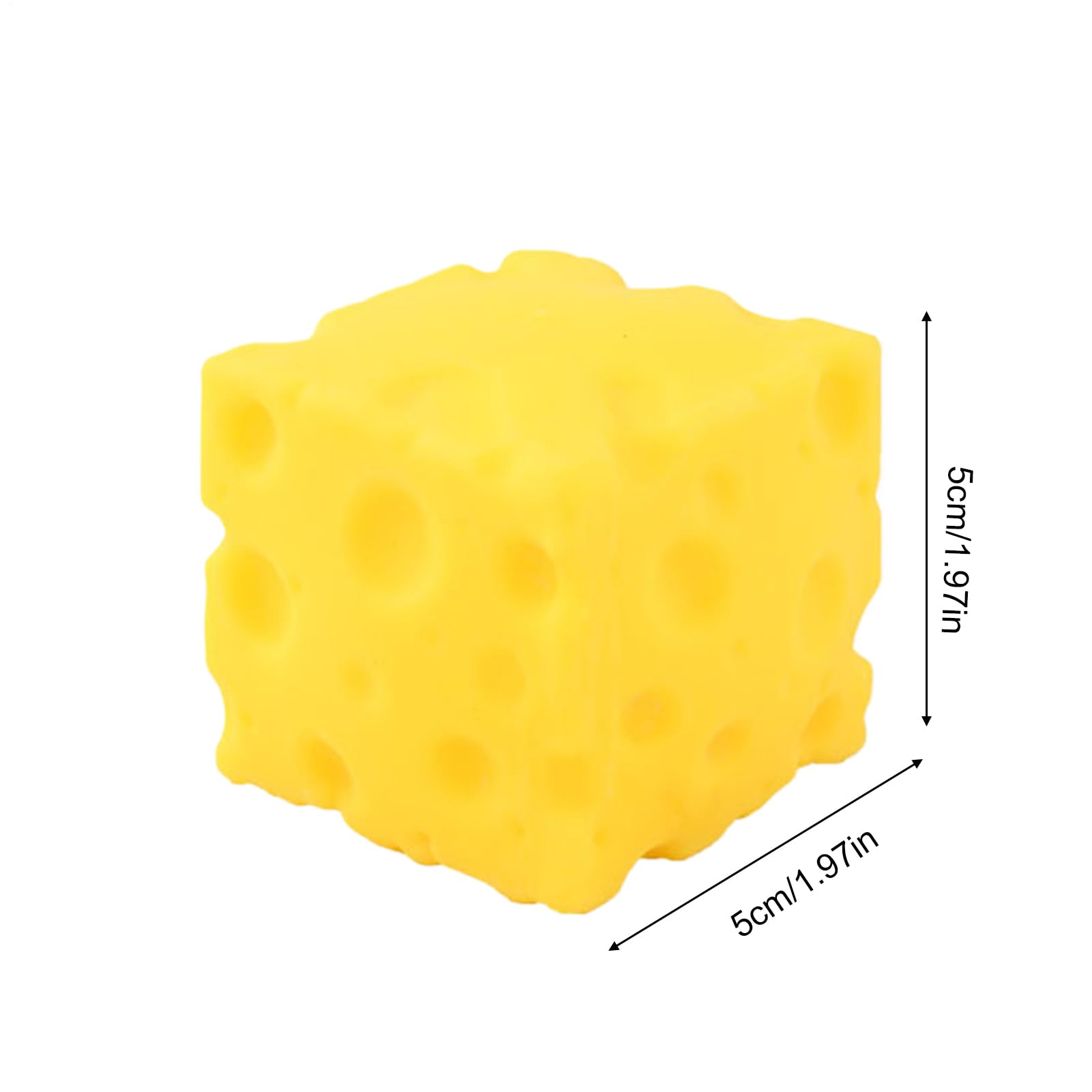 Cheese Squishy Square Ball, Cheese Yellow Shape Squeeze Toy ,Anti-Stress Toy, Realistic Cheeses Shape, Slow-Rising Butter Stick Squishy Toys